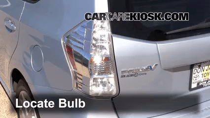Reverse Light Replacement 2012-2017 Toyota Prius V - 2012 Toyota Prius